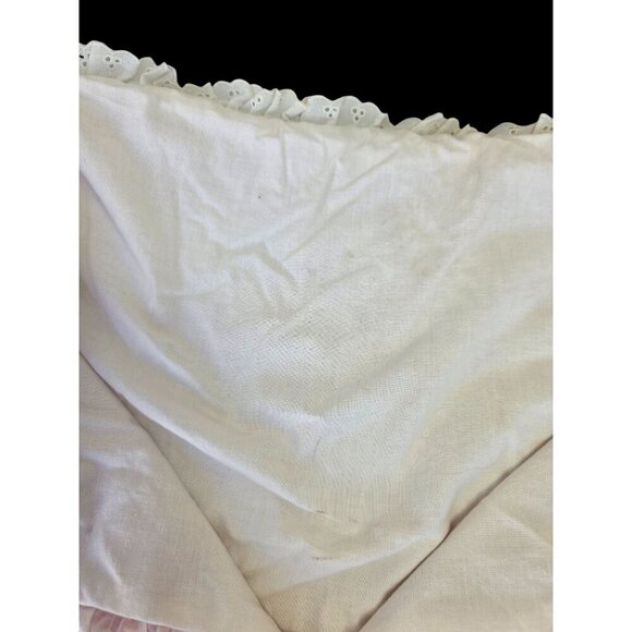 Handmade 80s Baby Bunting Bag 24x16 Red Teddy Print Baby Shower Gift Photo Prop - Picture 8 of 8